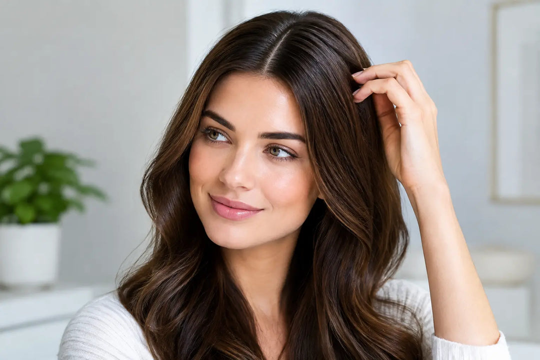 Parting Coverage Example for Natural Fuller Hair