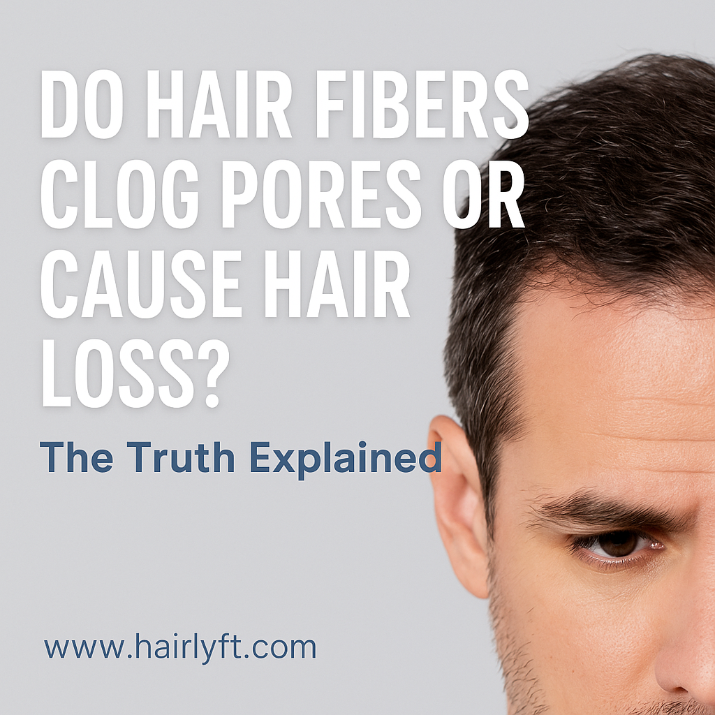 Do Hair Fibers Clog Pores or Cause Hair Loss- Hairlyft