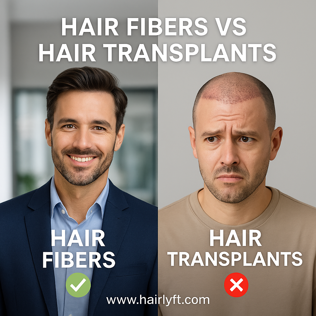 Hair Fibers V Hair Transplants- HairLyft
