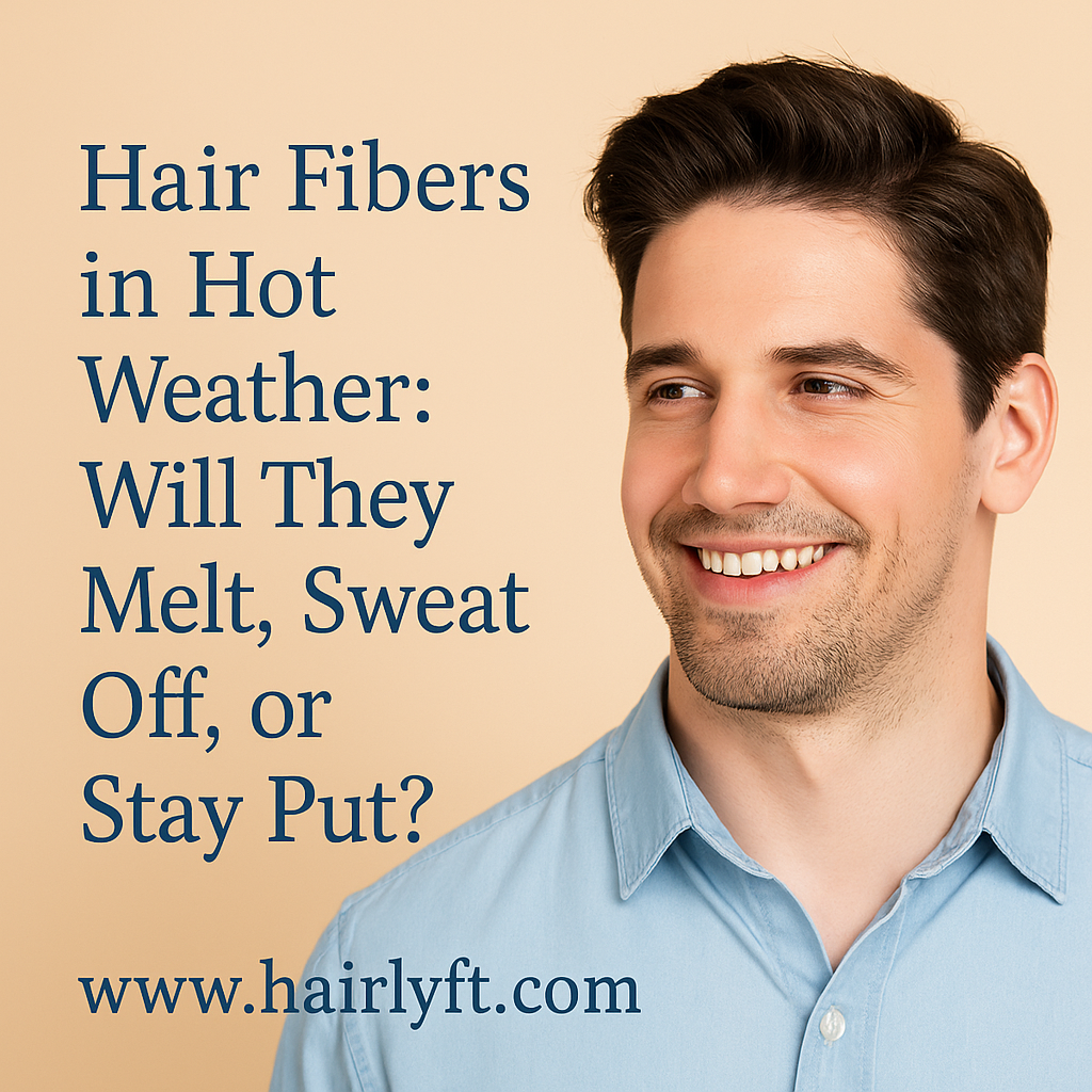 Hair fibers in hot weather, will they melt sweat off or stay put?