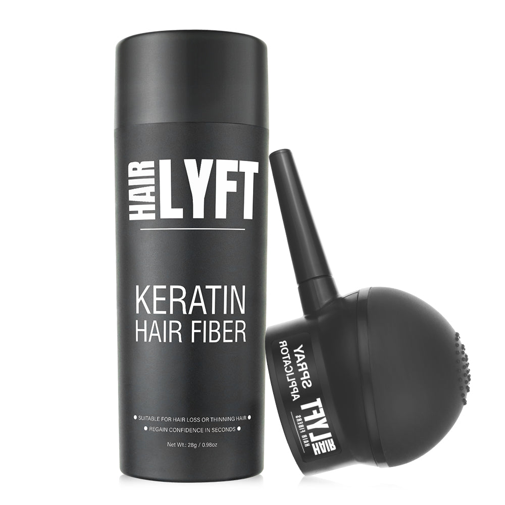 HairLyft Hair Fiber & Spray Applicator Bundle